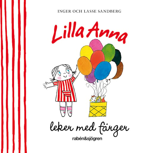 Lilla Anna leker med färger