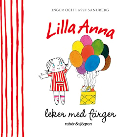 Lilla Anna leker med färger