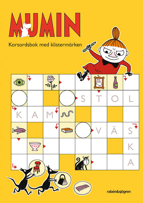 Mumin - Korsordsbok med klistermärken