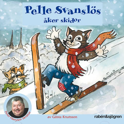 Pelle Svanslös åker skidor