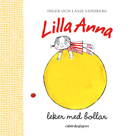 Lilla Anna leker med bollar