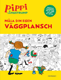 Pippi målarbok. Måla din egen väggplansch