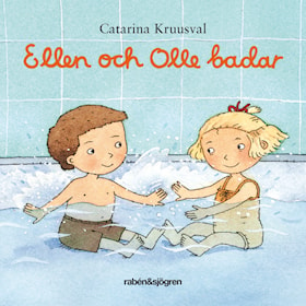 Ellen och Olle badar
