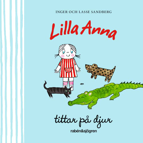 Lilla Anna tittar på djur