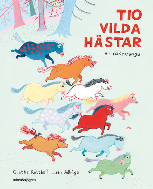 Tio vilda hästar