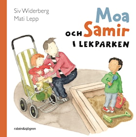 Moa och Samir i lekparken