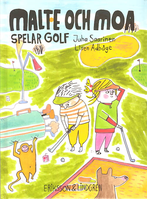 Malte och Moa spelar golf