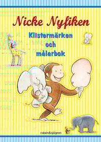 Nicke Nyfiken - Klistermärken och målarbok (gul)