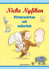 Nicke Nyfiken - Klistermärken och målarbok (gul)