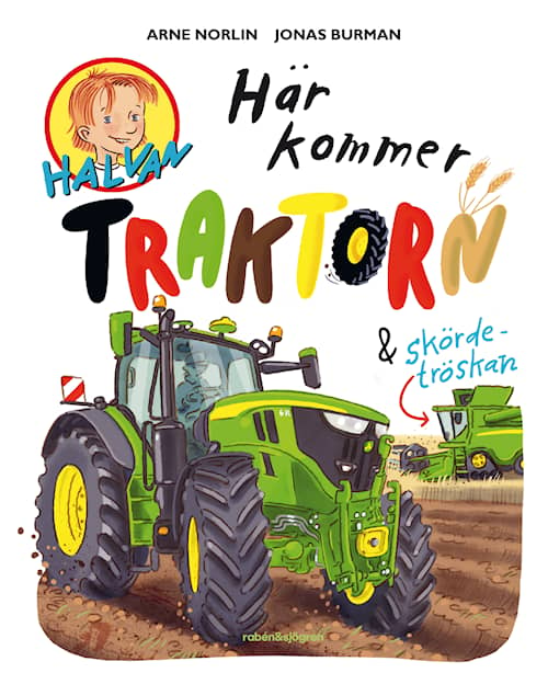 Här kommer traktorn och skördetröskan