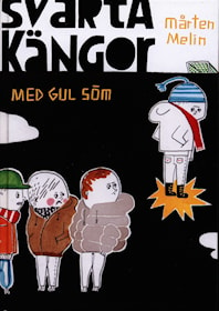 Svarta kängor med gul söm