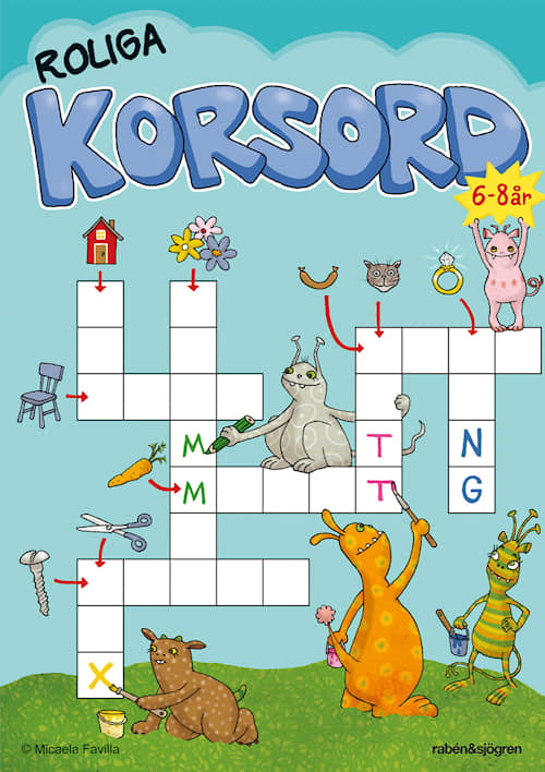 Roliga korsord  6-8 år