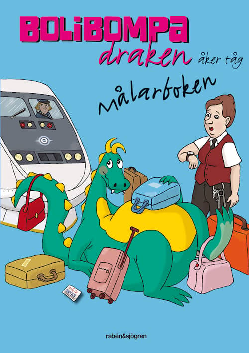 Bolibompa-draken åker tåg - Målarboken