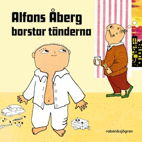 Alfons Åberg borstar tänderna
