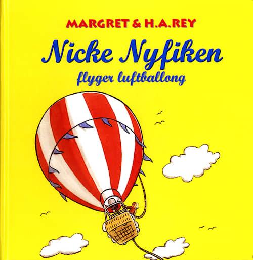 Nicke Nyfiken flyger luftballong
