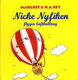 Nicke Nyfiken flyger luftballong