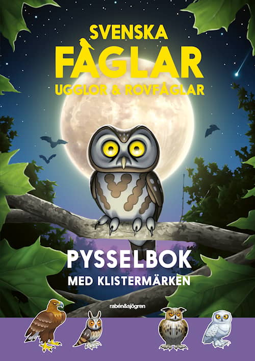 Svenska fåglar: ugglor & rovfåglar Pysselbok