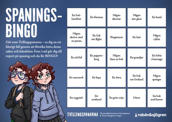 Spaningsbingo Spaningsbingo
