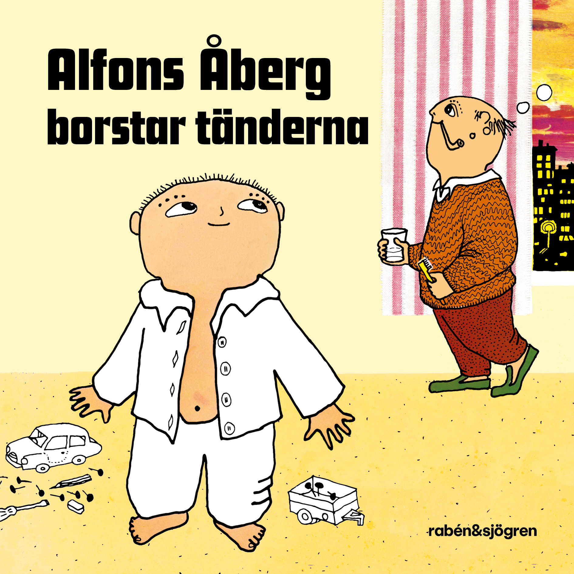 Alfons Åberg borstar tänderna | Bok